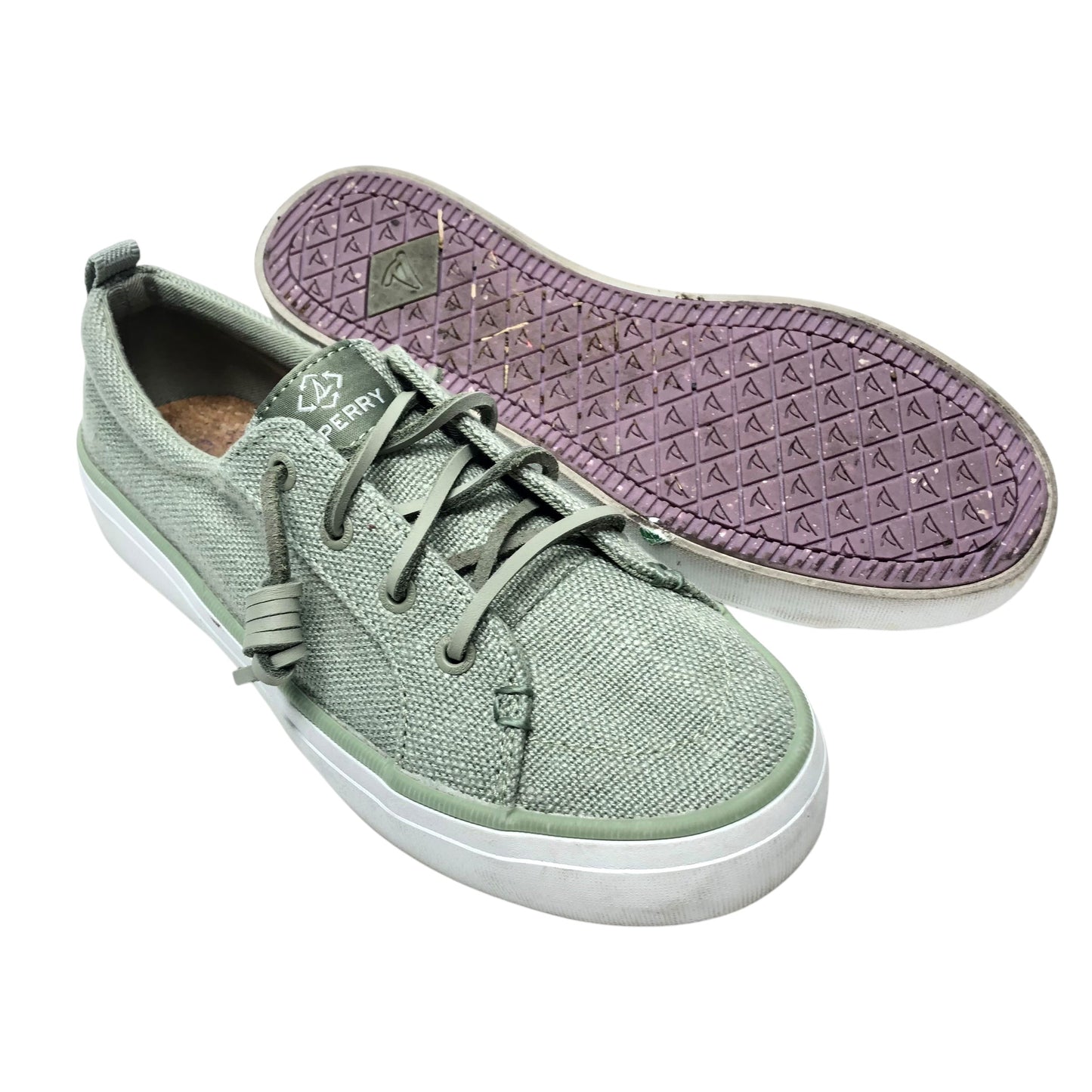 Shoes Sneakers By Sperry In Green, Size: 6.5