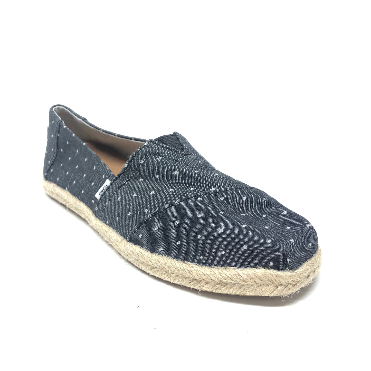 Shoes Flats By Toms In Blue & White, Size: 6.5