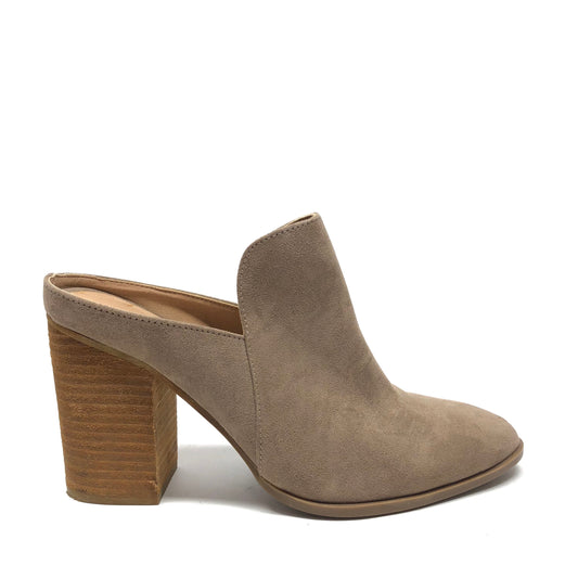 Boots Ankle Heels By Madden Girl In Taupe, Size: 7.5