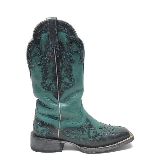 Boots Western By Ariat In Teal, Size: 6