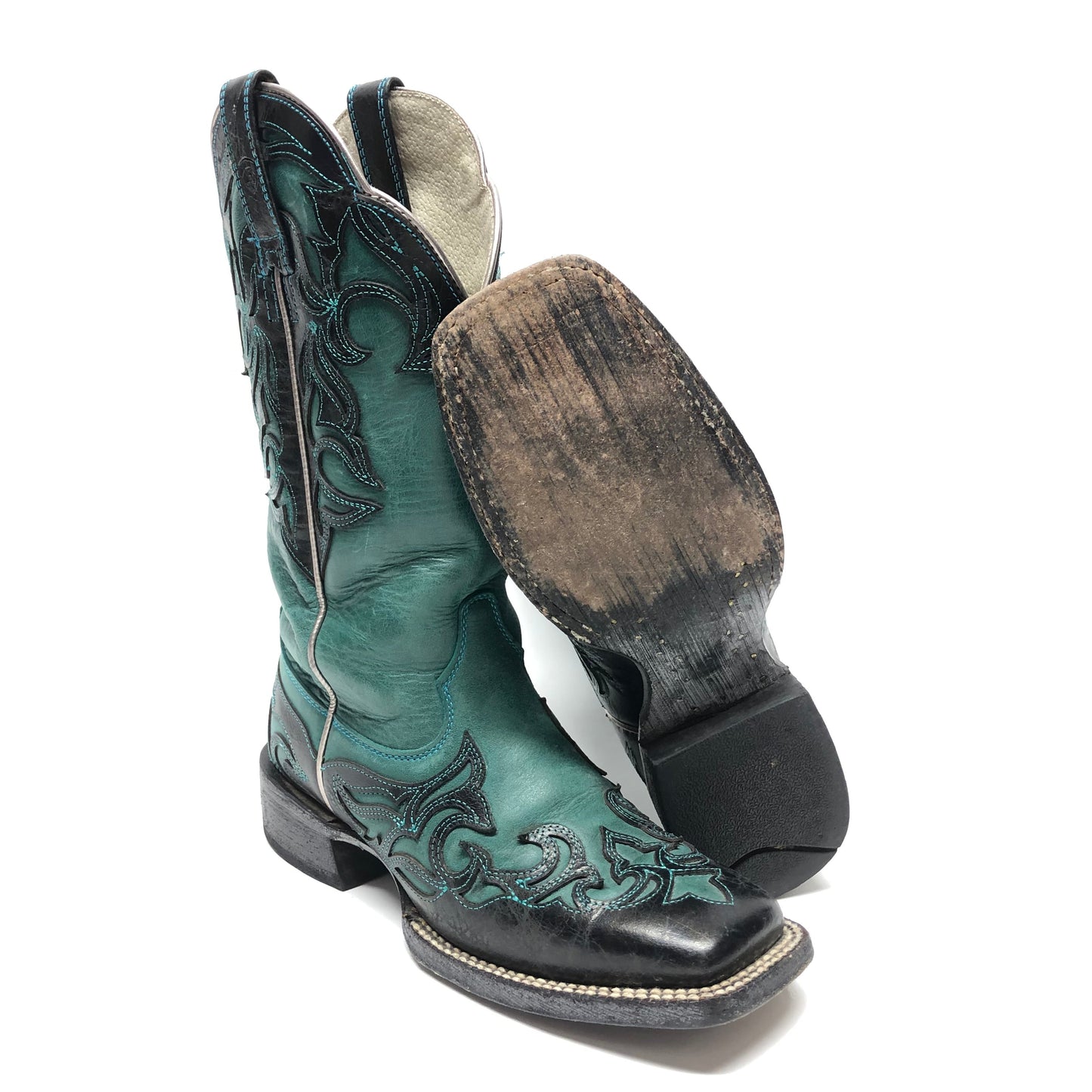 Boots Western By Ariat In Teal, Size: 6