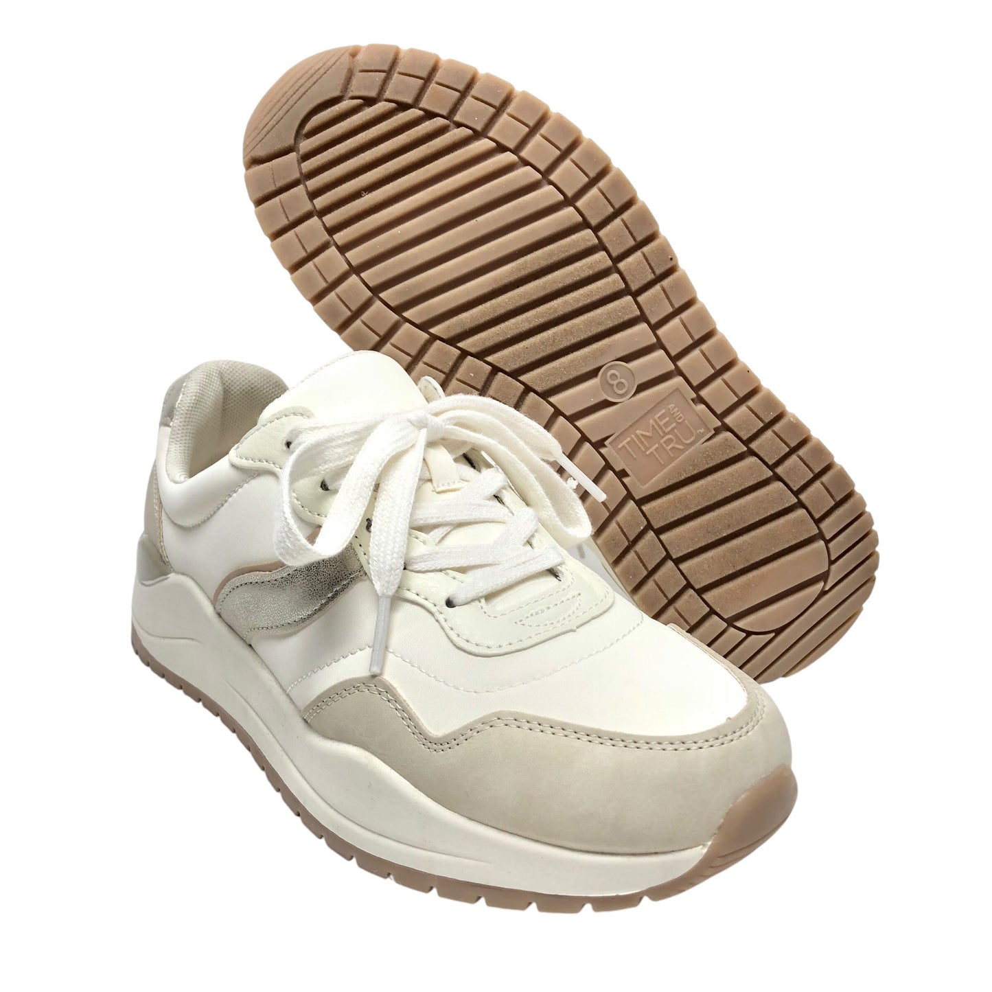 Shoes Sneakers By Time And Tru In Cream, Size: 8