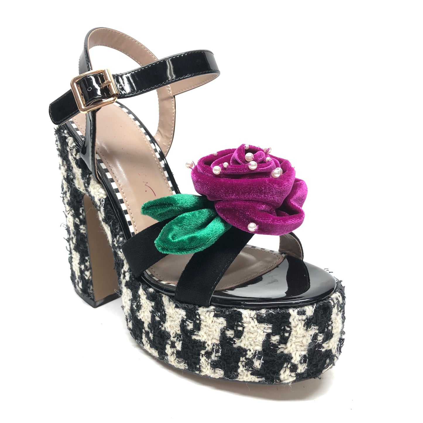 Shoes Heels Block By Betsey Johnson In Multi-colored, Size: 7.5