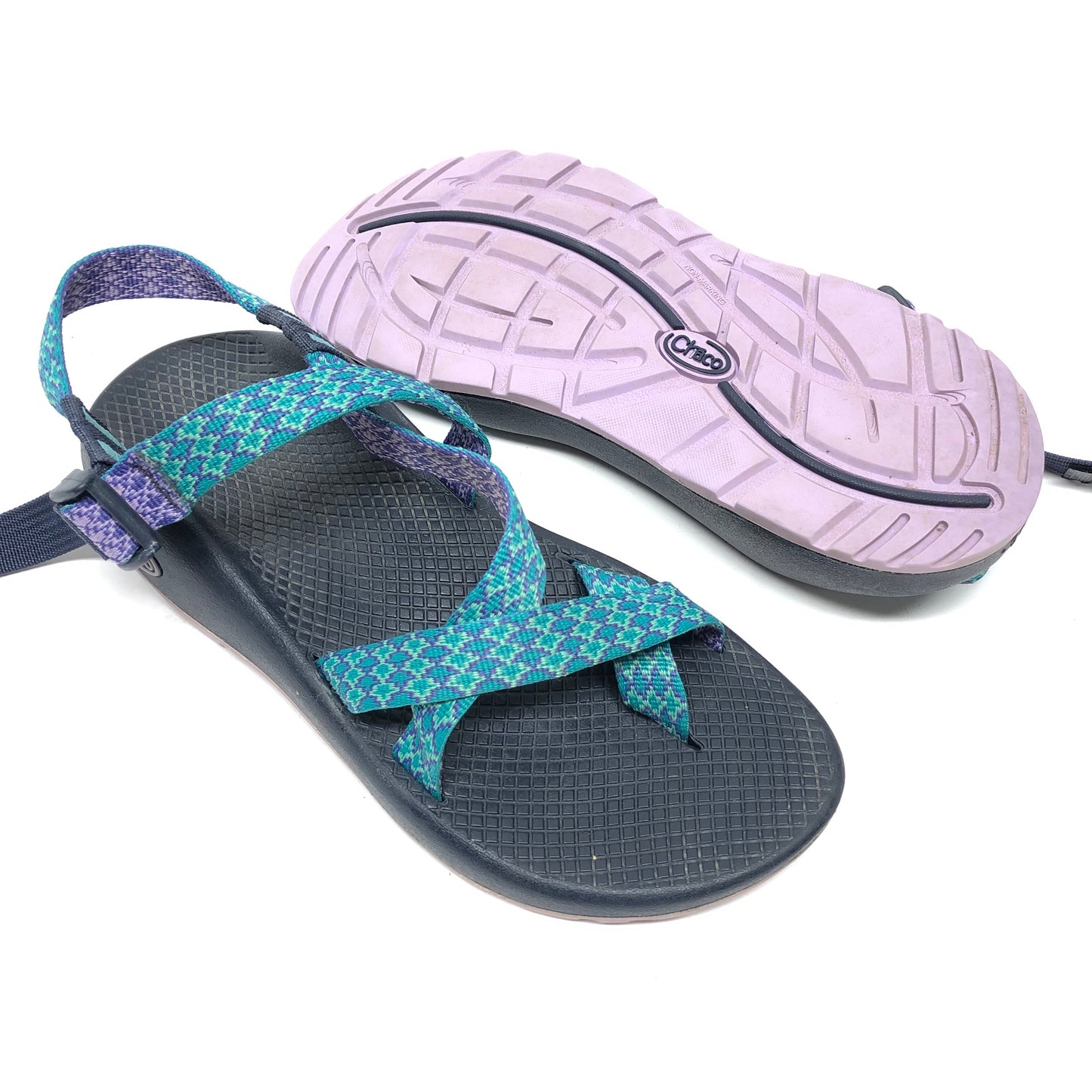 Sandals Sport By Chacos In Blue & Green, Size: 8