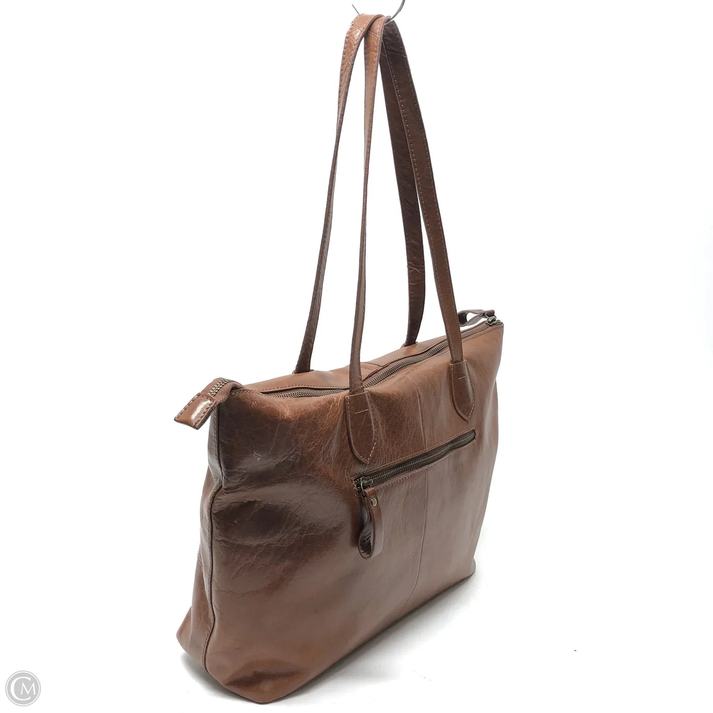 Tote Leather By Born, Size: Medium