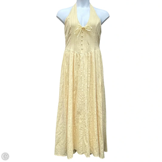 Dress Casual Maxi By Fashion Nova In Yellow, Size: L