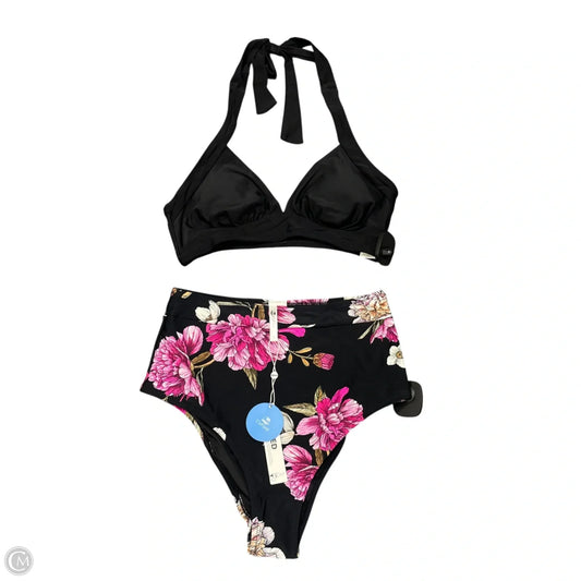 Swimsuit 2pc By Cupshe In Black & Pink, Size: S