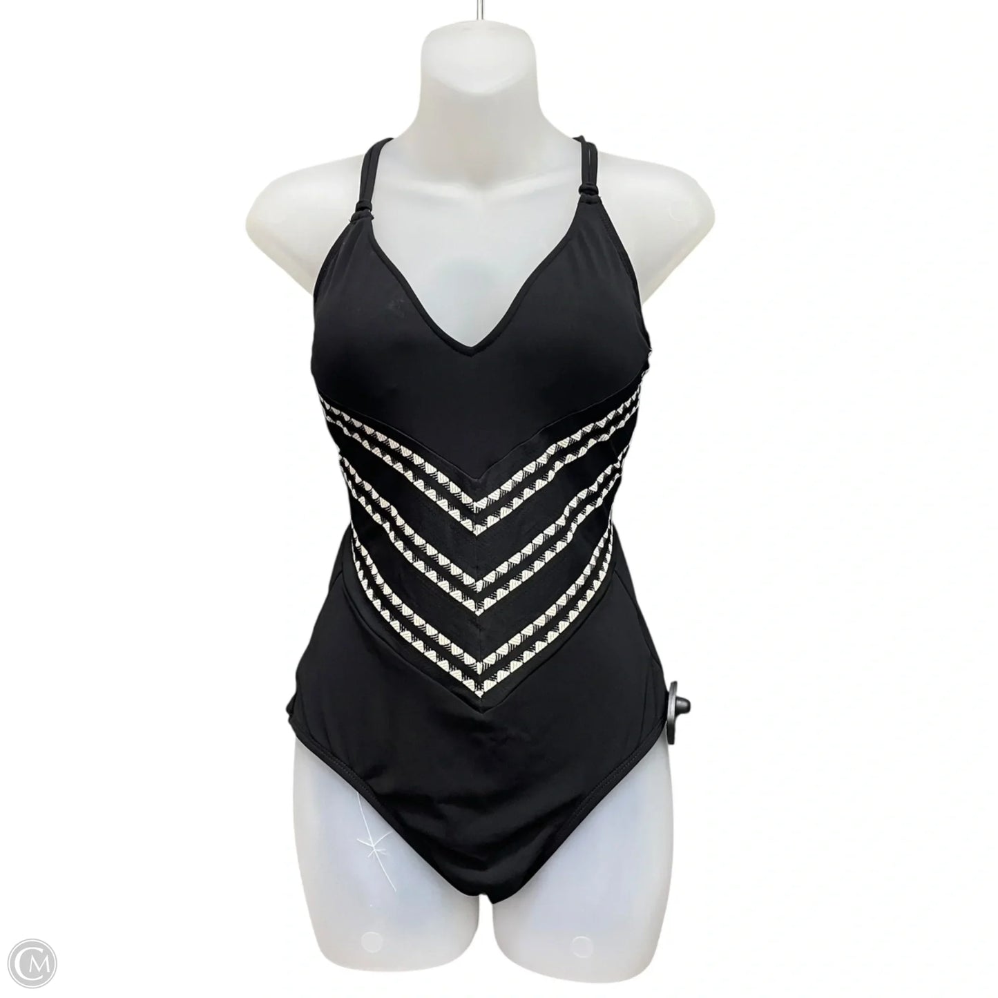 Swimsuit By Cmc In Black & Cream, Size: 10