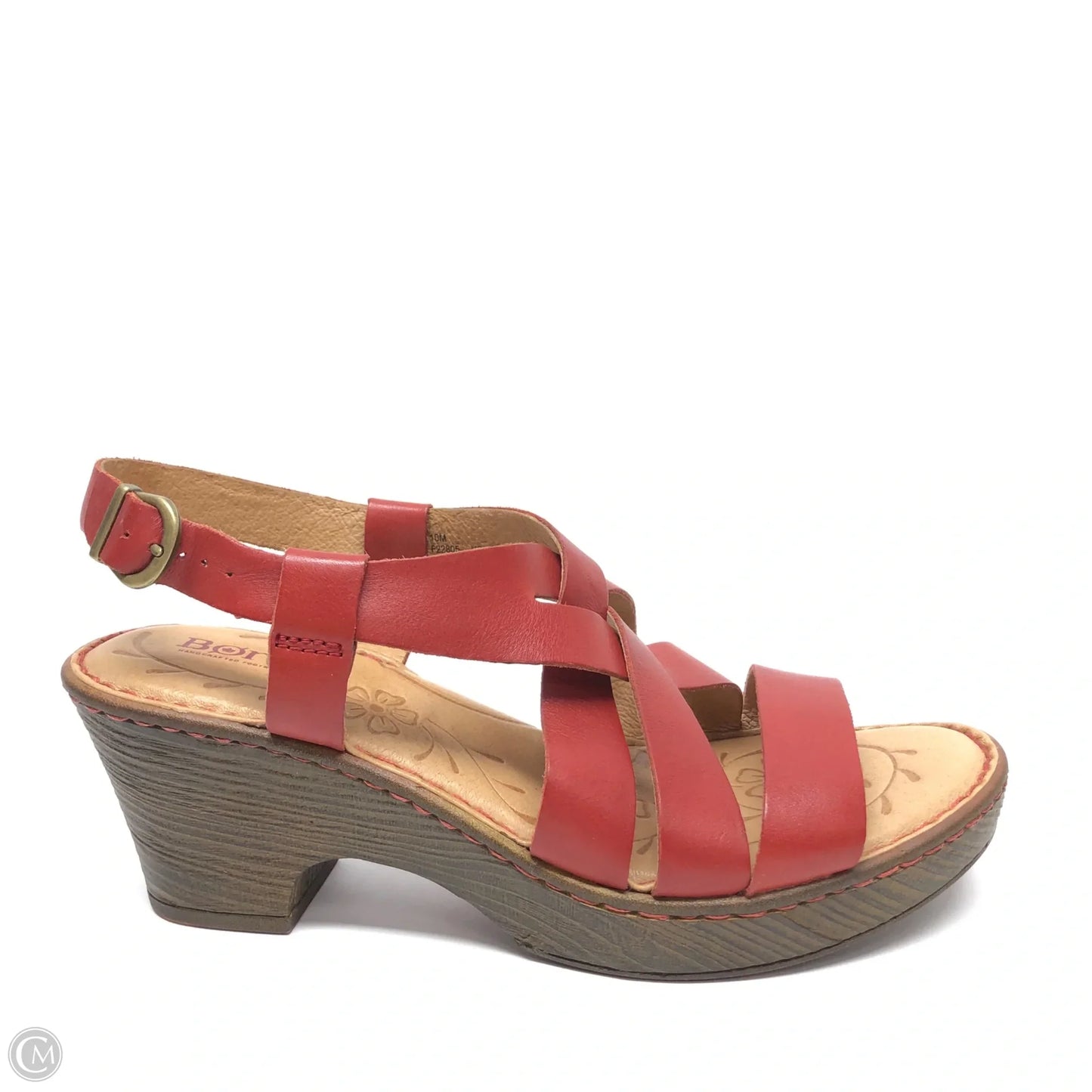 Sandals Heels Block By Born In Red, Size: 10