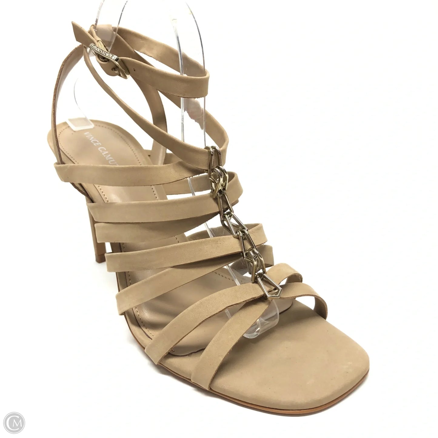 Sandals Heels Stiletto By Vince Camuto In Beige, Size: 11