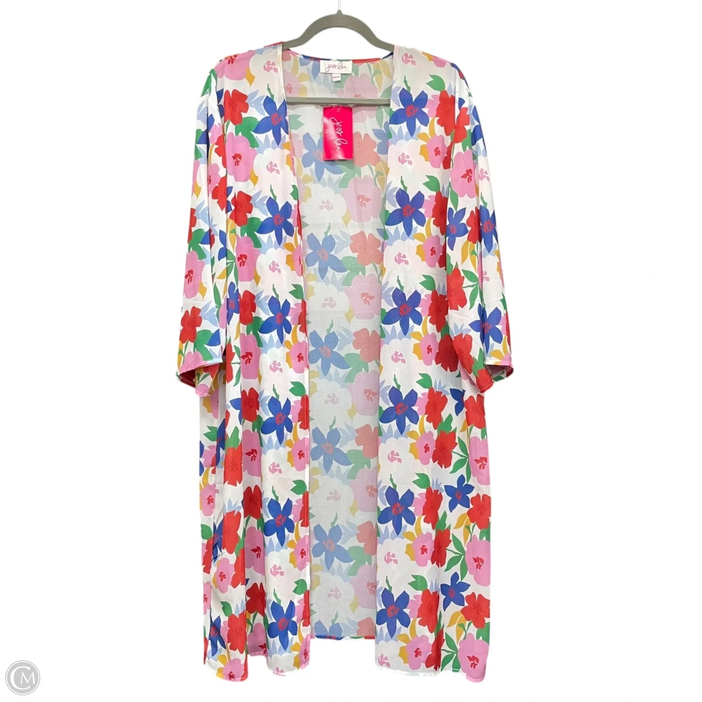 Kimono By Clothes Mentor In Multi-colored, Size: Osfm