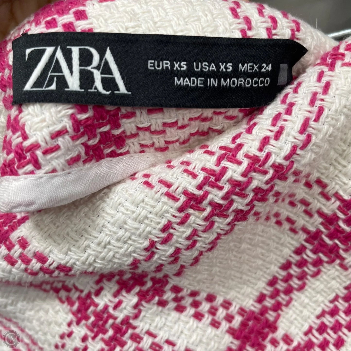 Skirt Mini & Short By Zara In Pink & White, Size: Xs
