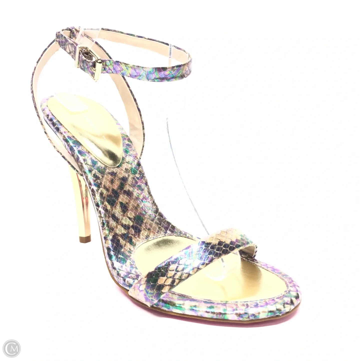 Sandals Heels Block By Bcbgeneration In Multi-colored, Size: 9