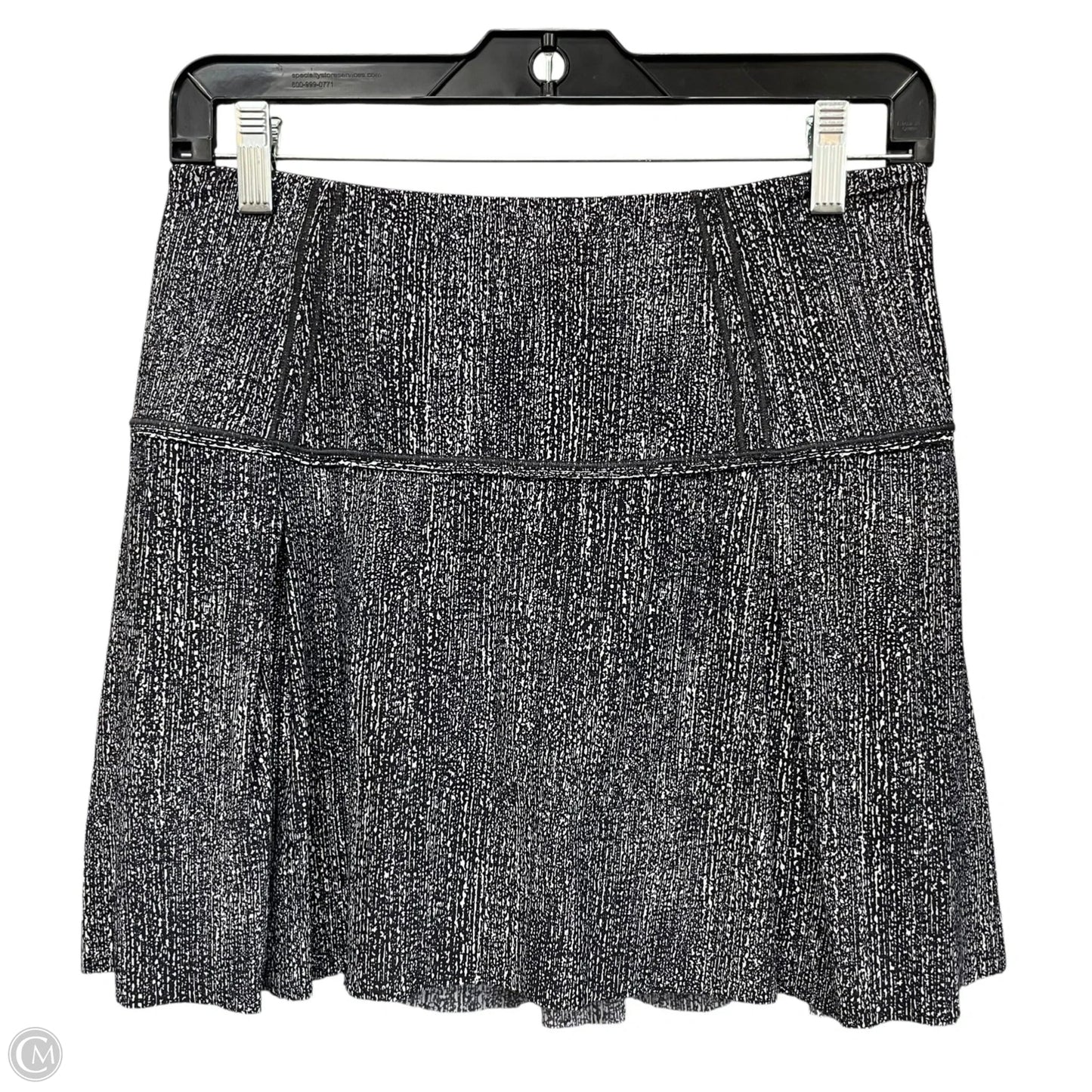 Athletic Skort By Lululemon In Black & White, Size: 6