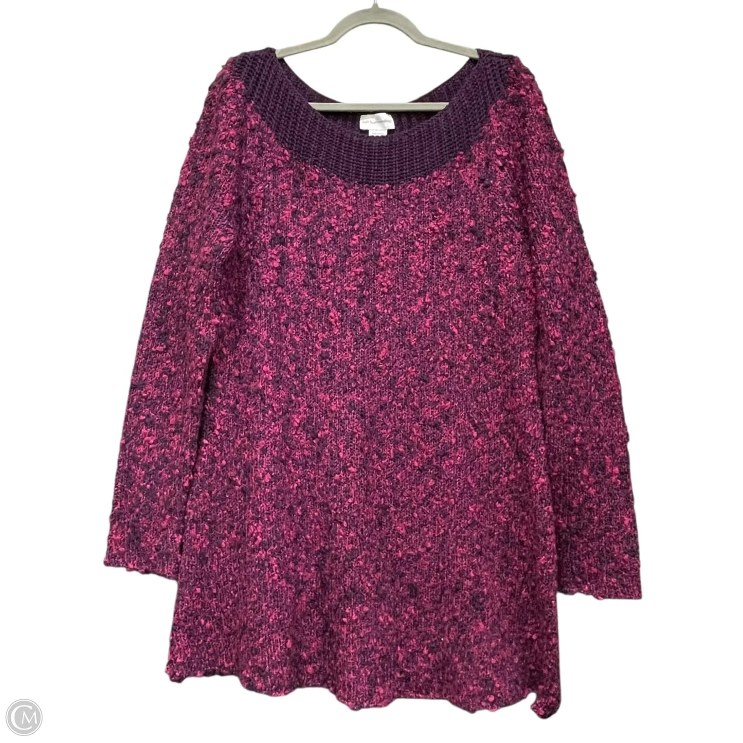 Sweater By Soft Surroundings In Pink & Purple, Size: Xl