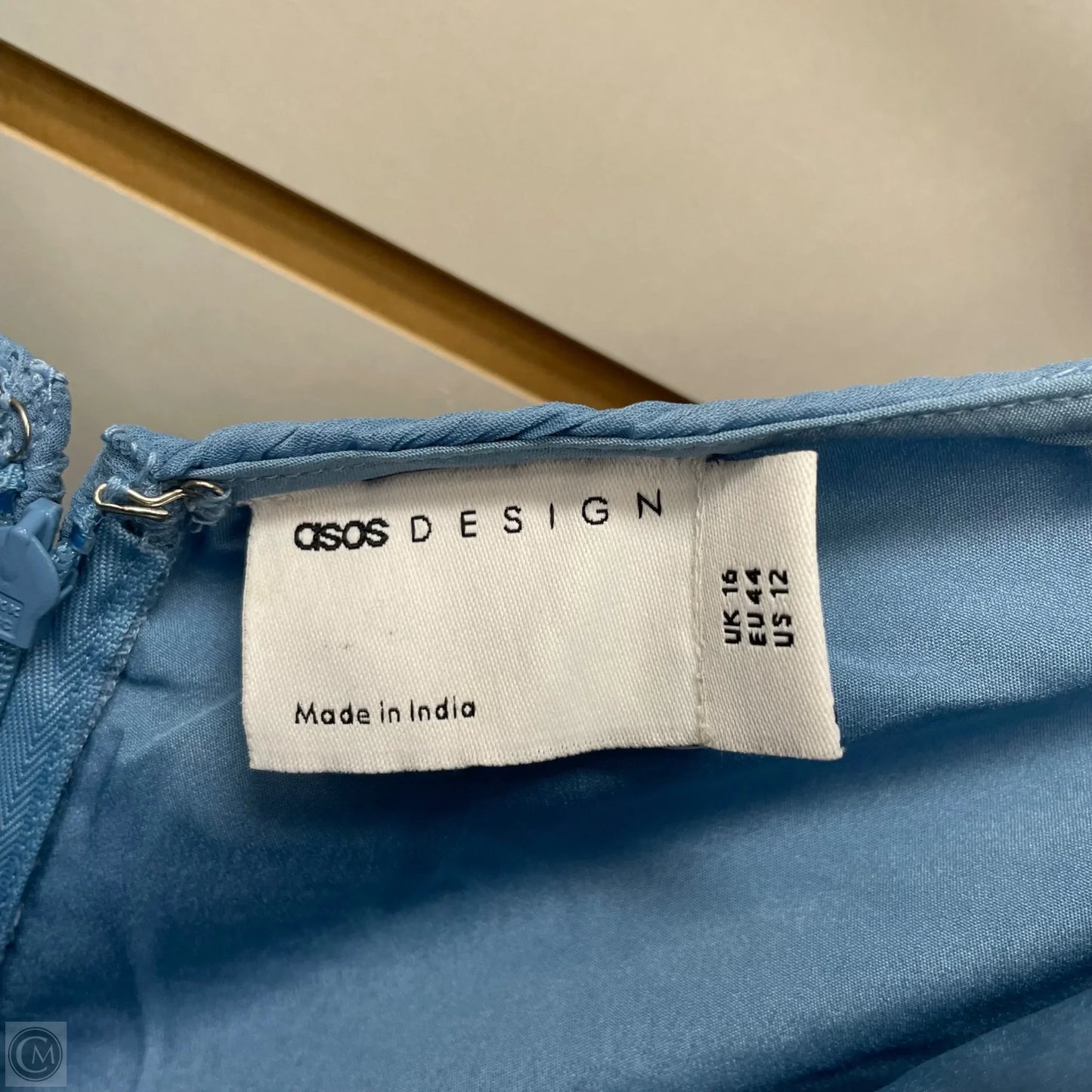 Dress Party Long By Asos In Blue, Size: 12