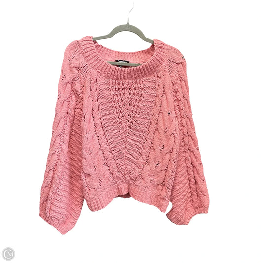 Sweater By Express In Pink, Size: Xs