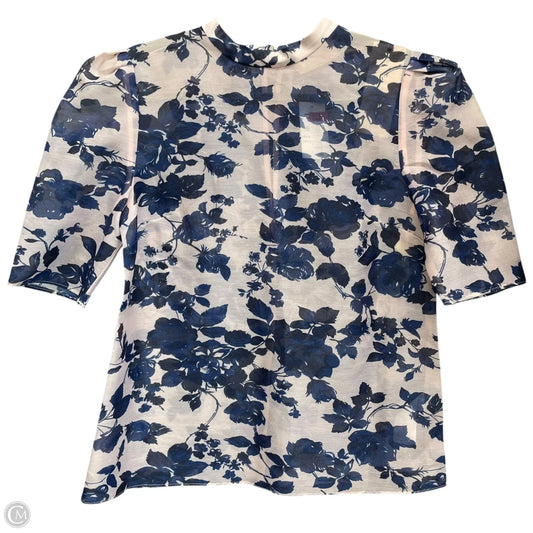 Blouse Long Sleeve By Cmc In Blue & Pink, Size: 6