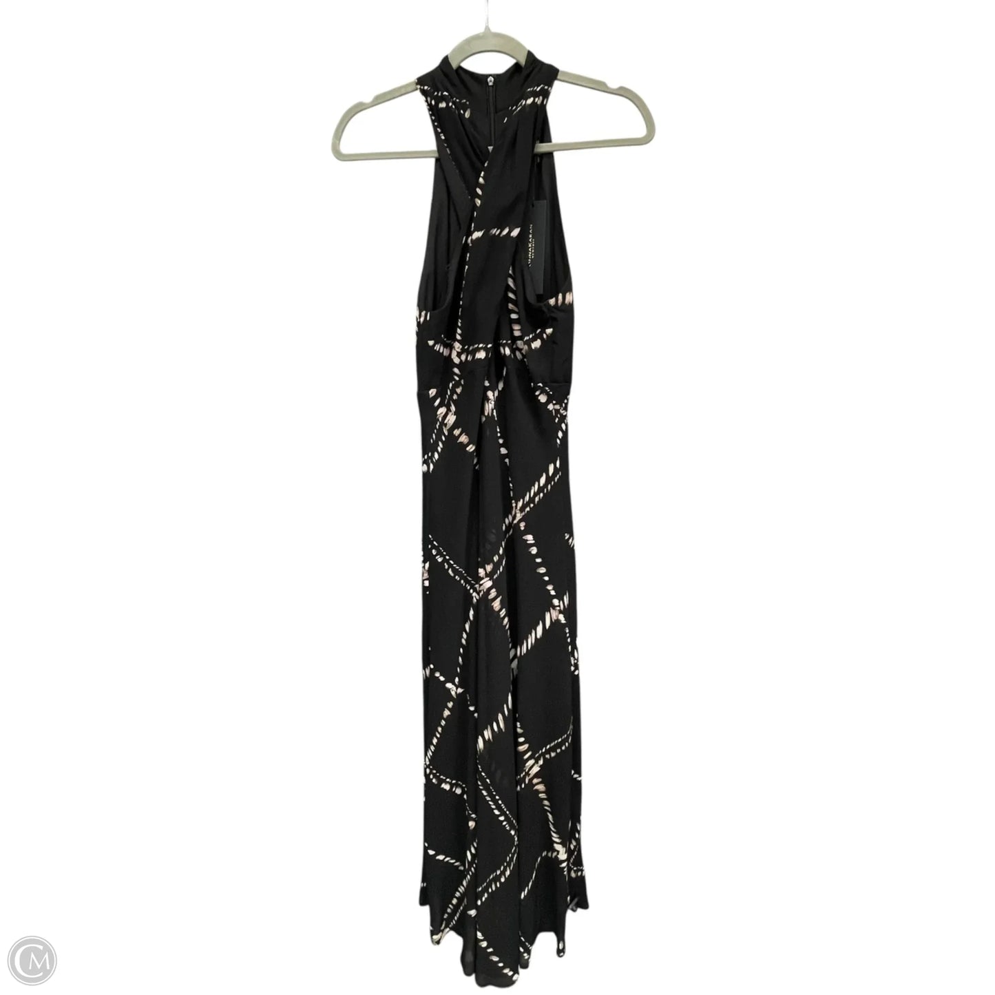 Dress Casual Maxi By Donna Karan In Black & Brown, Size: 4