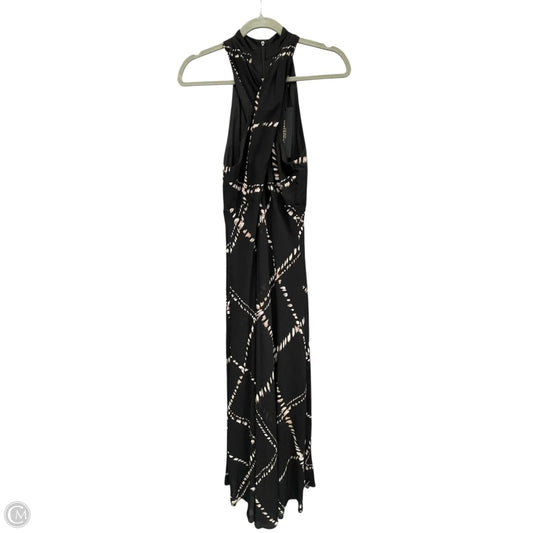 Dress Casual Maxi By Donna Karan In Black & Brown, Size: 4