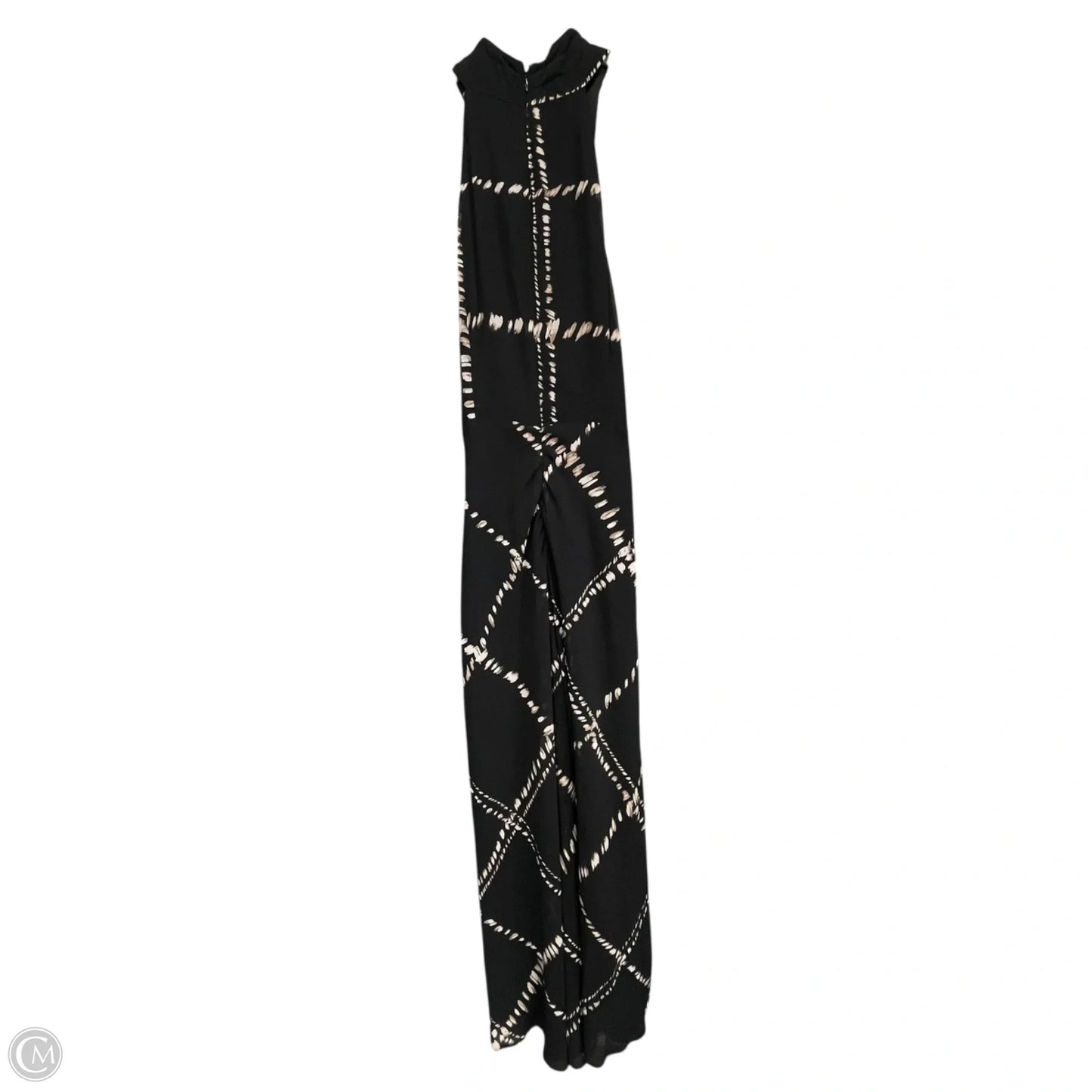 Dress Casual Maxi By Donna Karan In Black & Brown, Size: 4