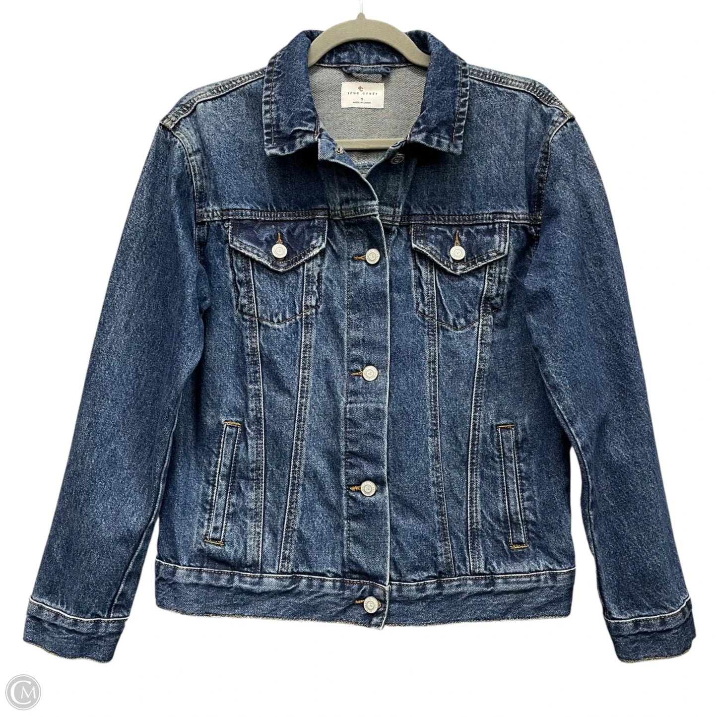 Jacket Denim By True Craft In Blue Denim, Size: S