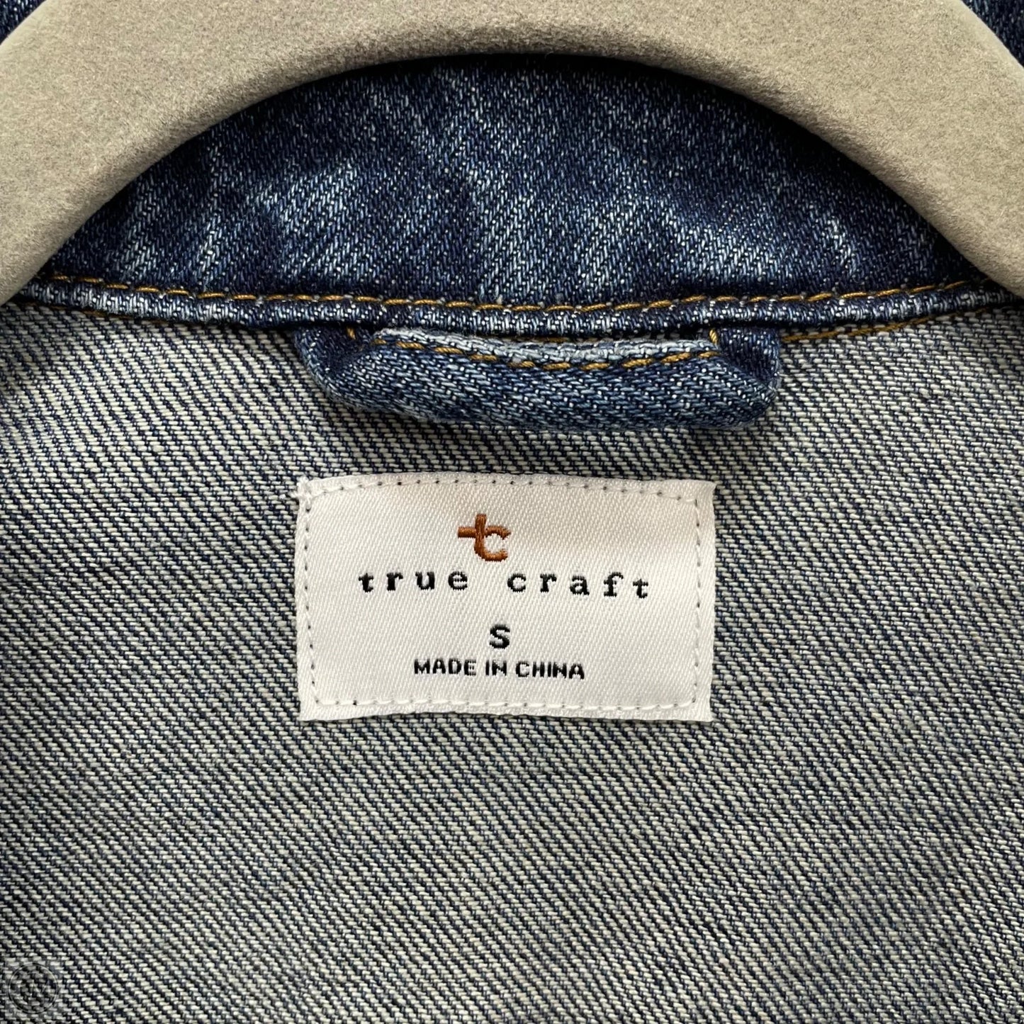 Jacket Denim By True Craft In Blue Denim, Size: S