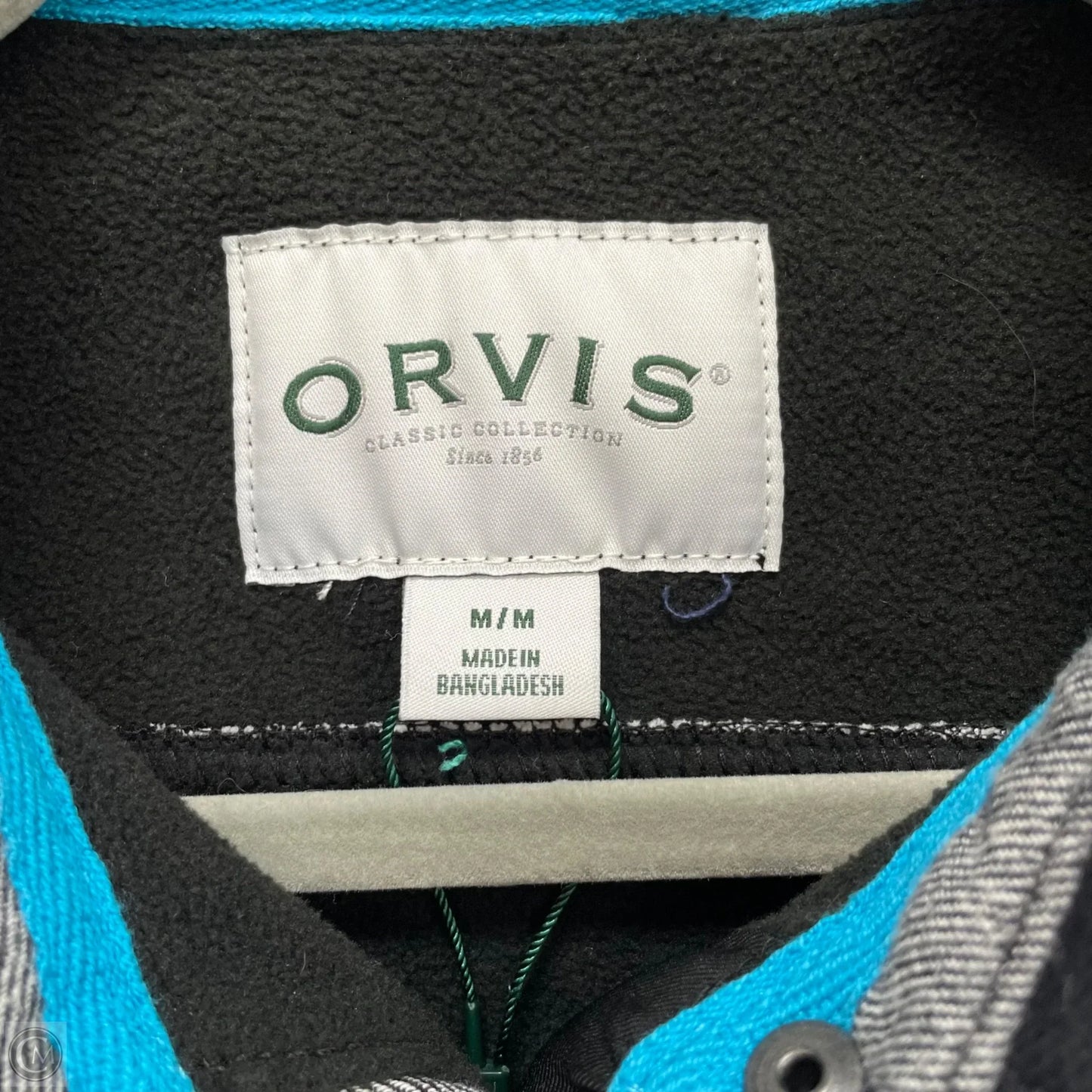 Jacket Shirt By Orvis In Black & White, Size: M