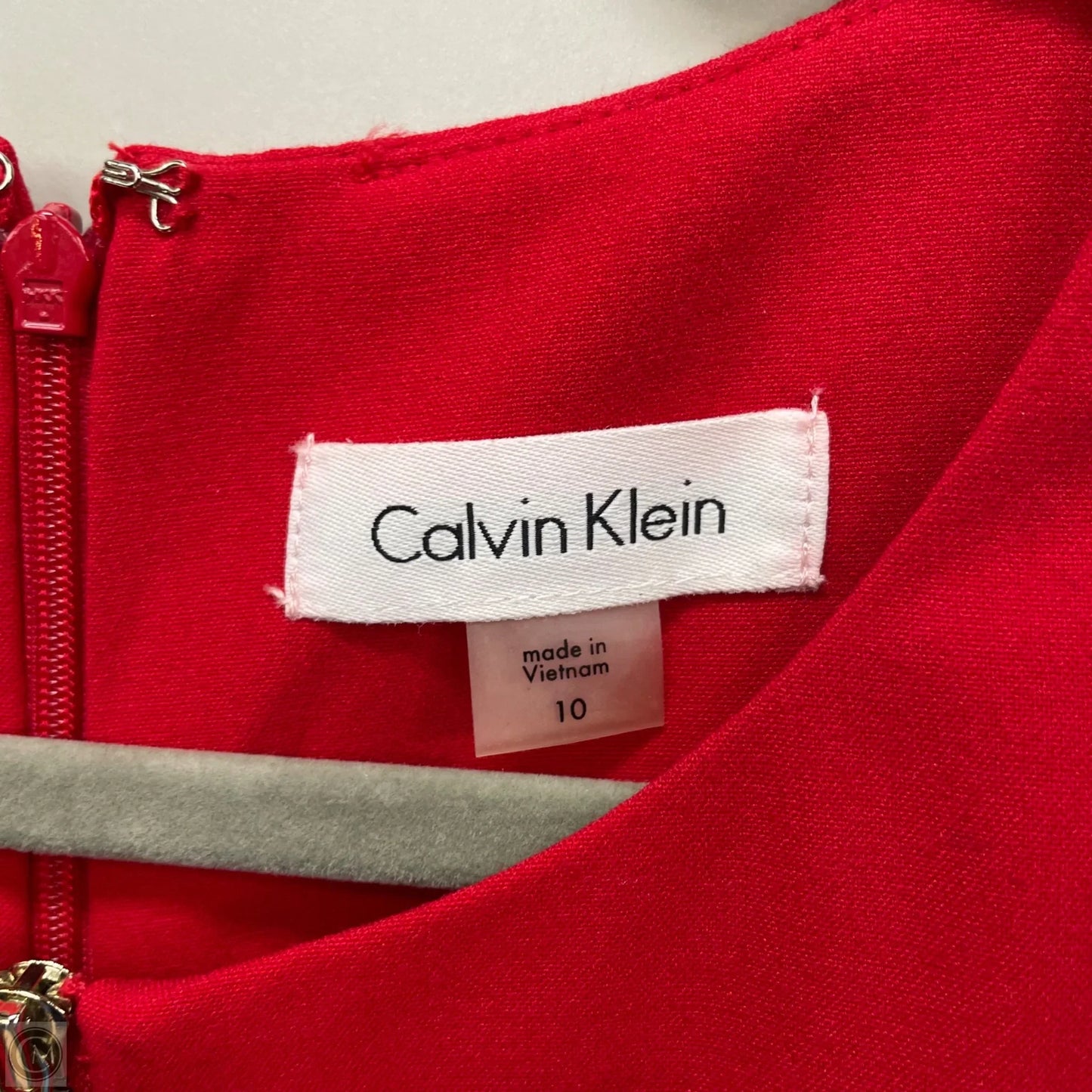 Dress Work By Calvin Klein In Red, Size: 10