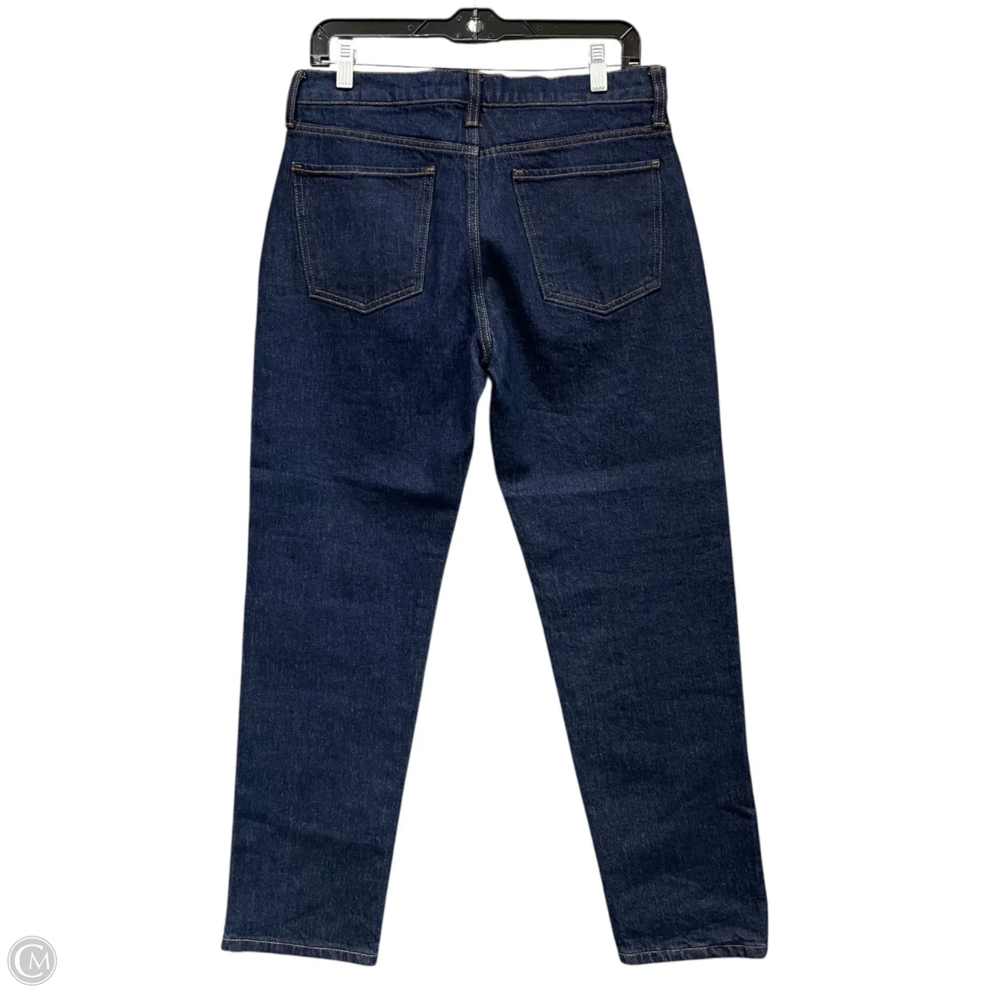 Jeans Straight By Banana Republic In Blue Denim, Size: 4