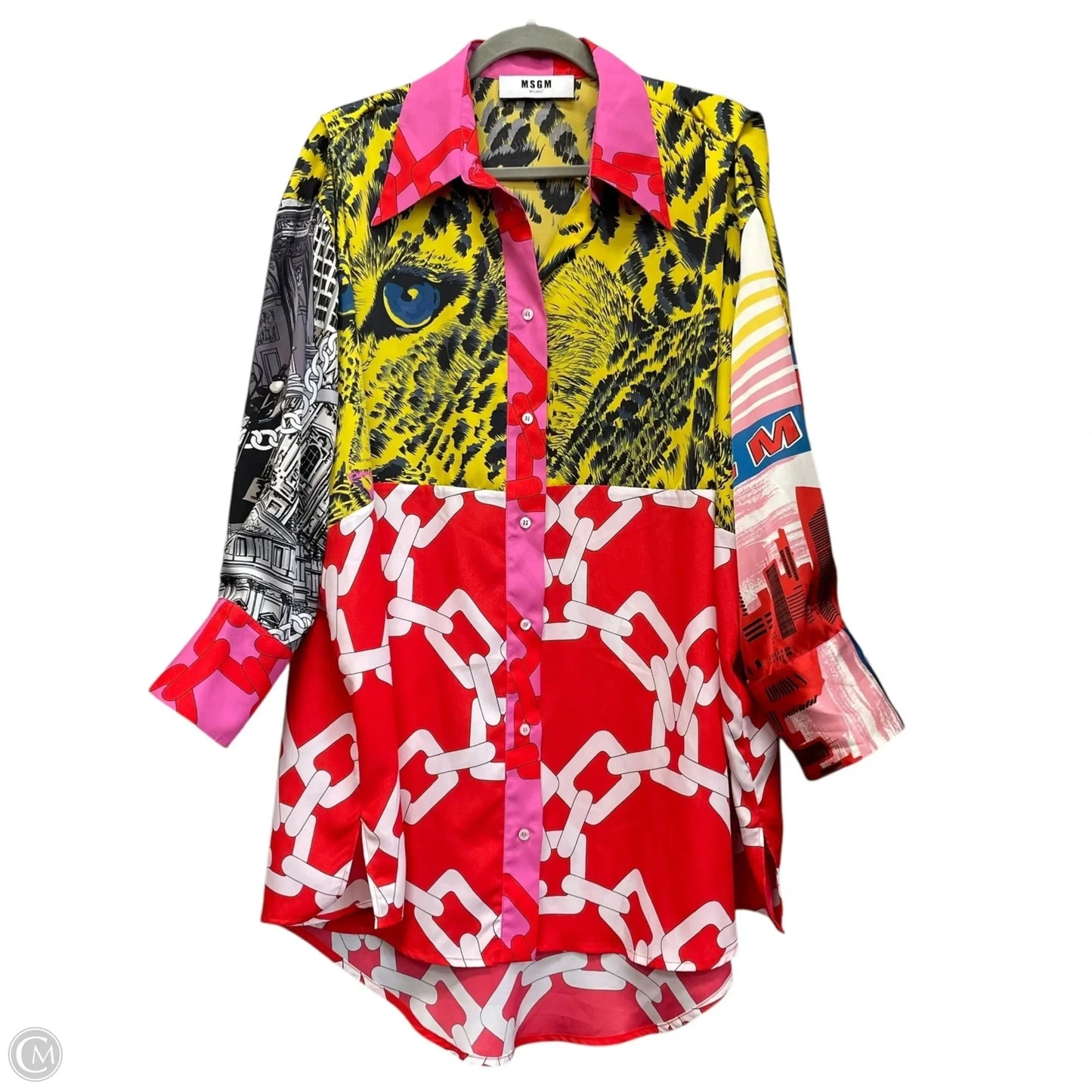 Tunic Long Sleeve By Cma In Multi-colored, Size: 10