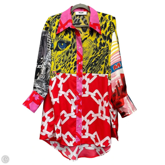 Tunic Long Sleeve By Cma In Multi-colored, Size: 10