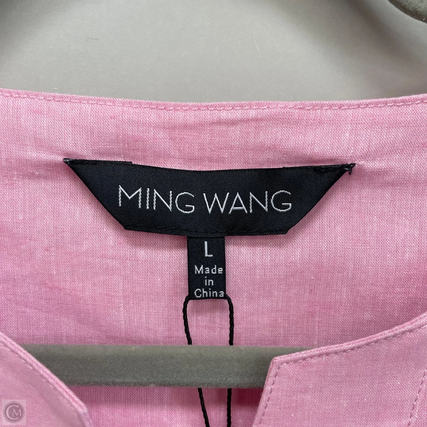 Tunic 3/4 Sleeve By Ming Wang In Pink, Size: L