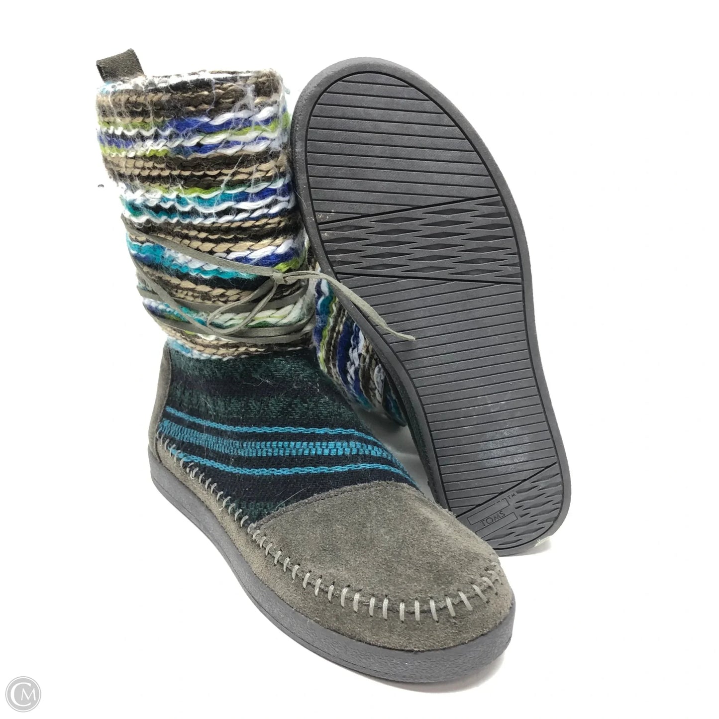 Boots Ankle Flats By Toms In Multi-colored, Size: 7