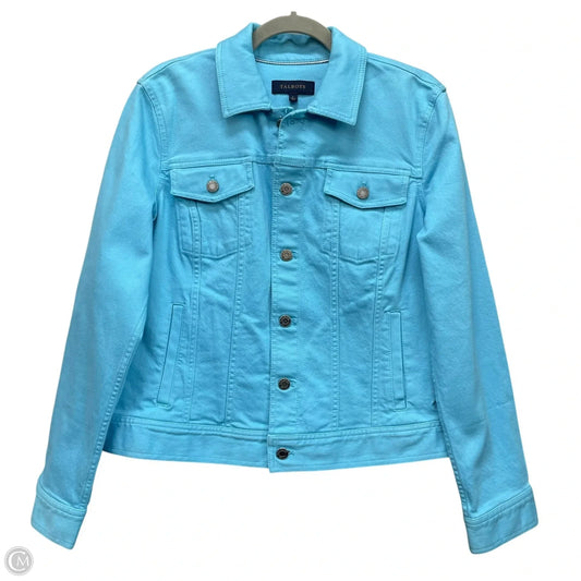 Jacket Denim By Talbots In Blue, Size: L