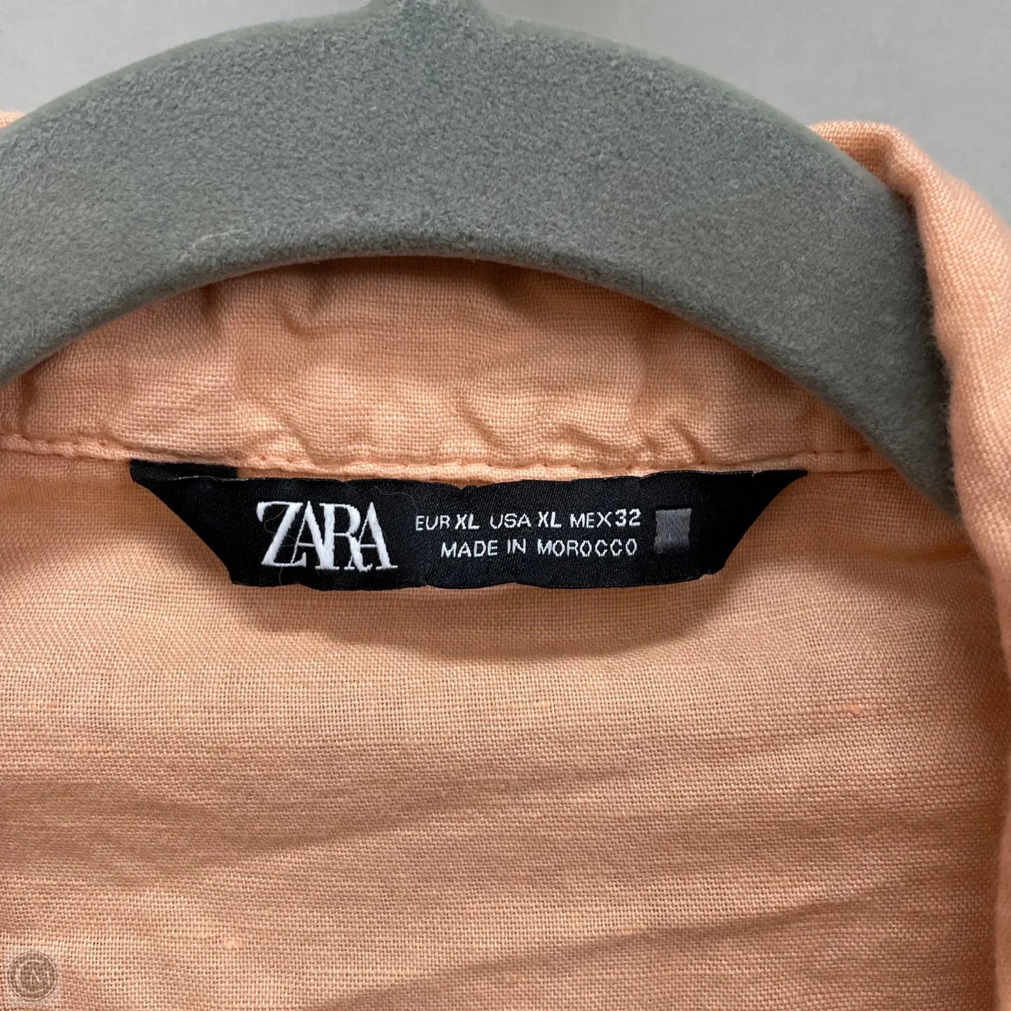 Jacket Shirt By Zara In Orange, Size: Xl
