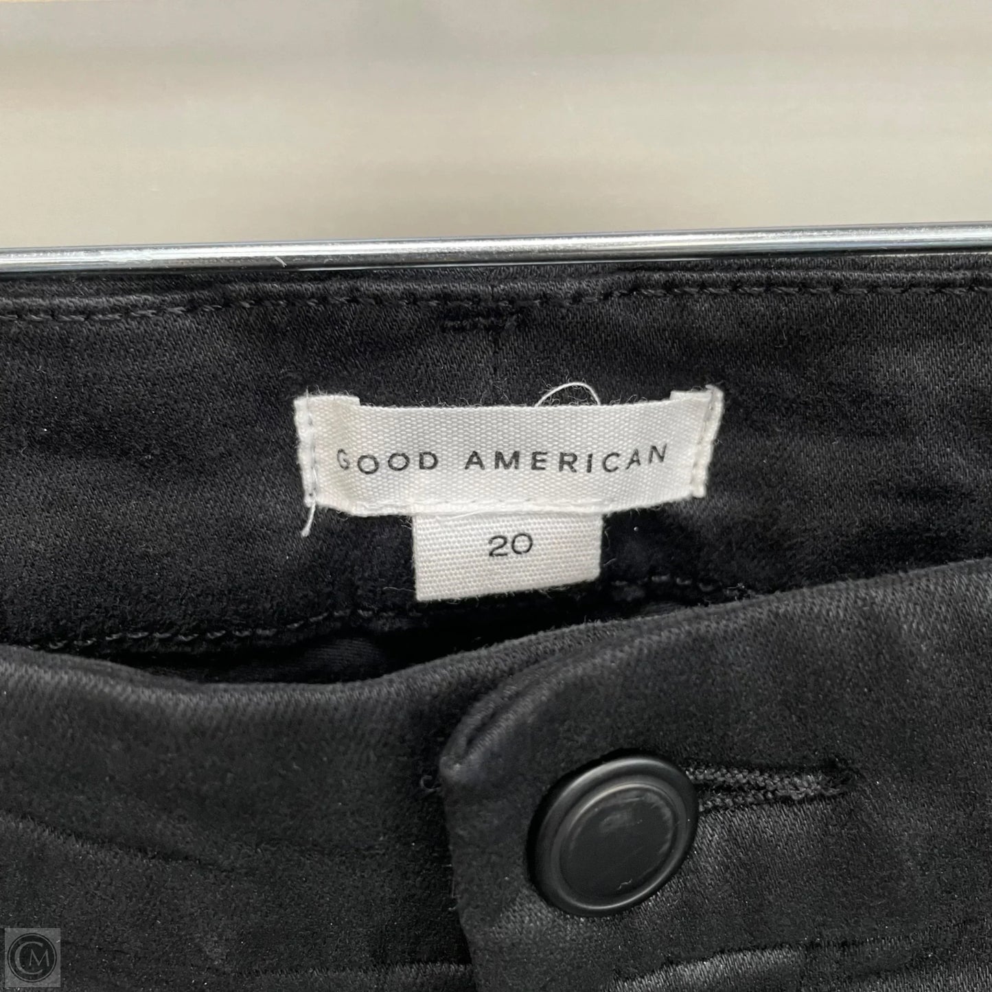 Jeans Straight By Good American In Black, Size: 20