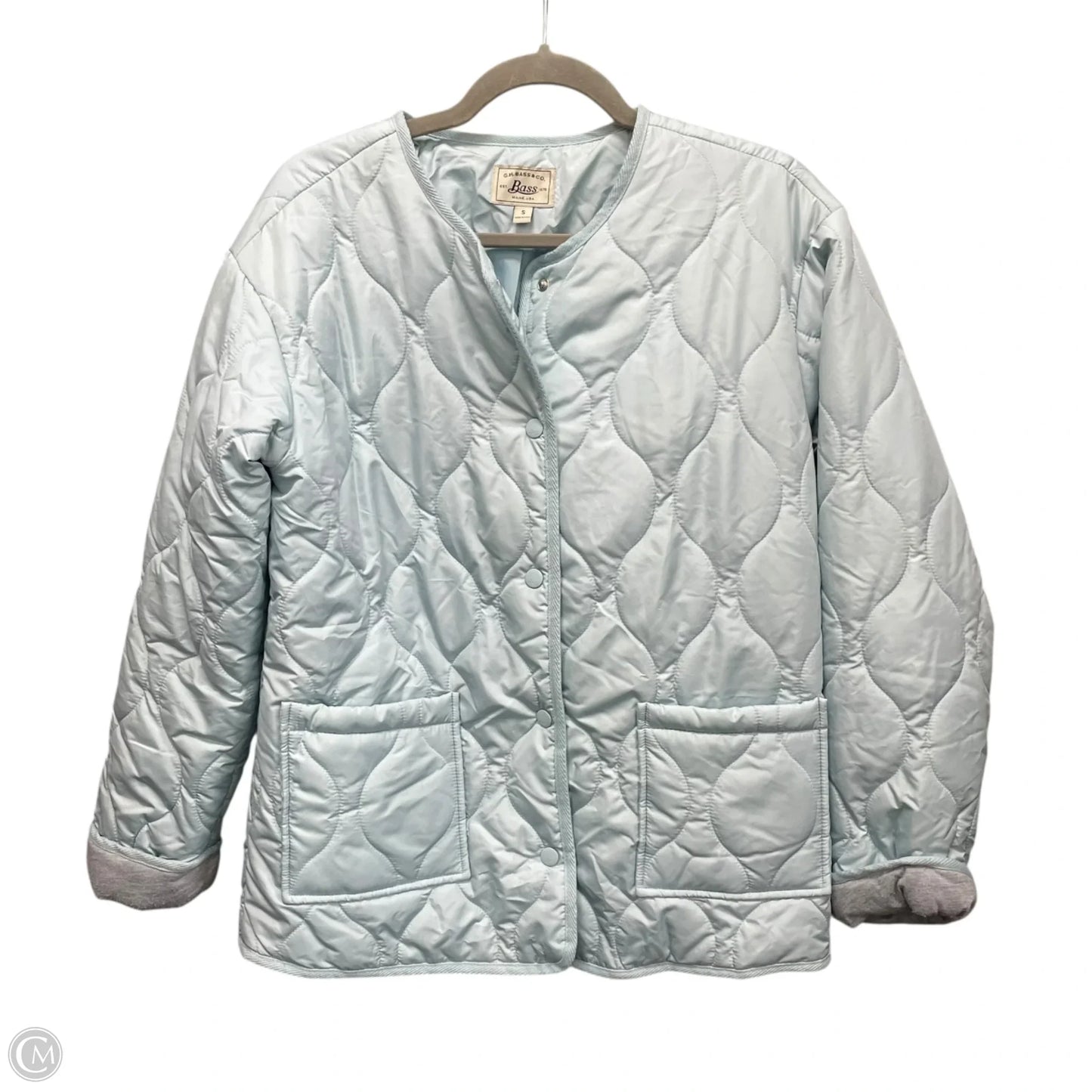Jacket Puffer & Quilted By Bass In Blue, Size: S