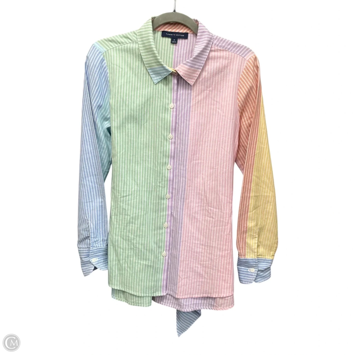 Top Long Sleeve By Tommy Hilfiger In Multi-colored, Size: M