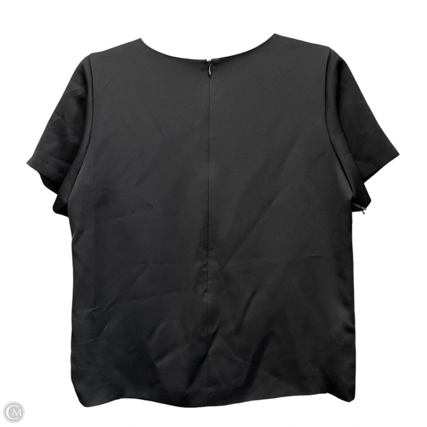 Top Short Sleeve Designer By Karl Lagerfeld In Black & White, Size: S