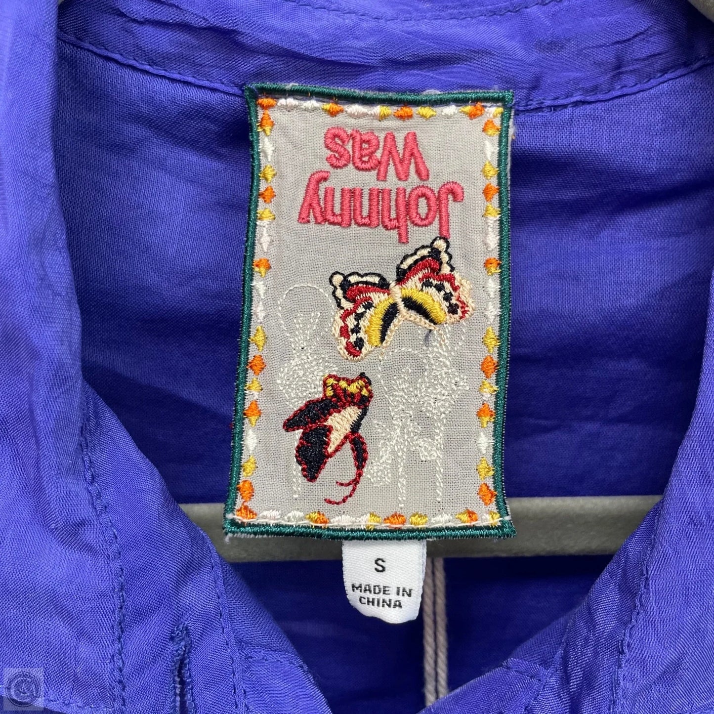 Top Long Sleeve By Johnny Was In Blue, Size: S