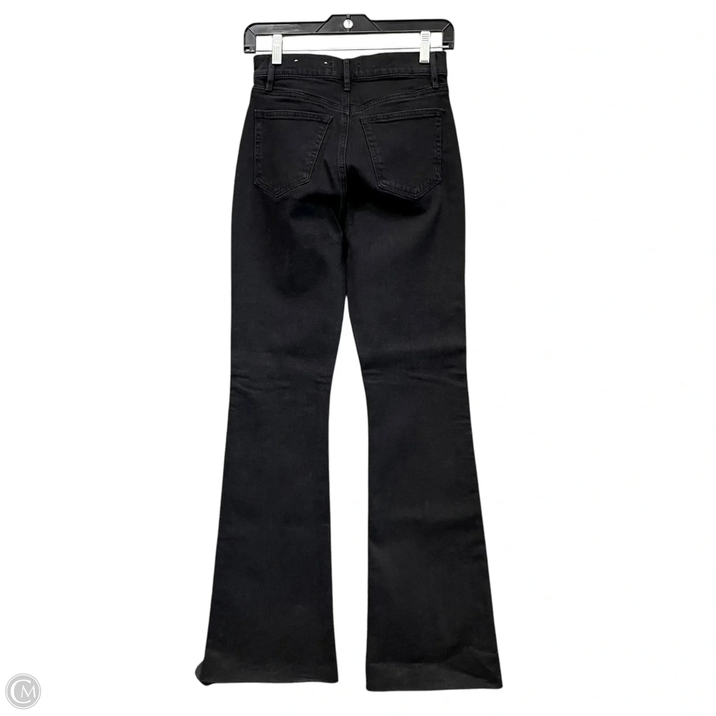 Jeans Flared By Loft In Black Denim, Size: 0