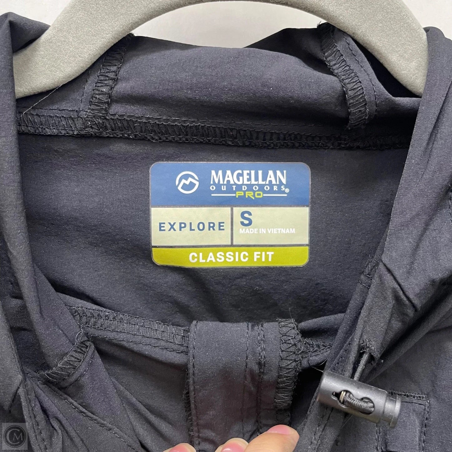 Jacket Windbreaker By Magellan In Black, Size: S