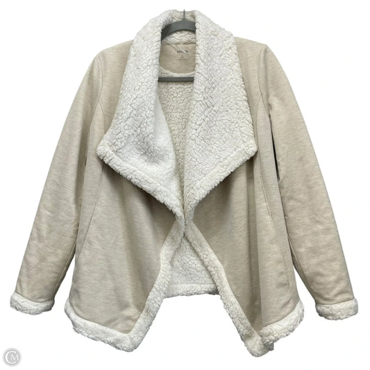 Jacket Fleece By Kensie In Beige, Size: S