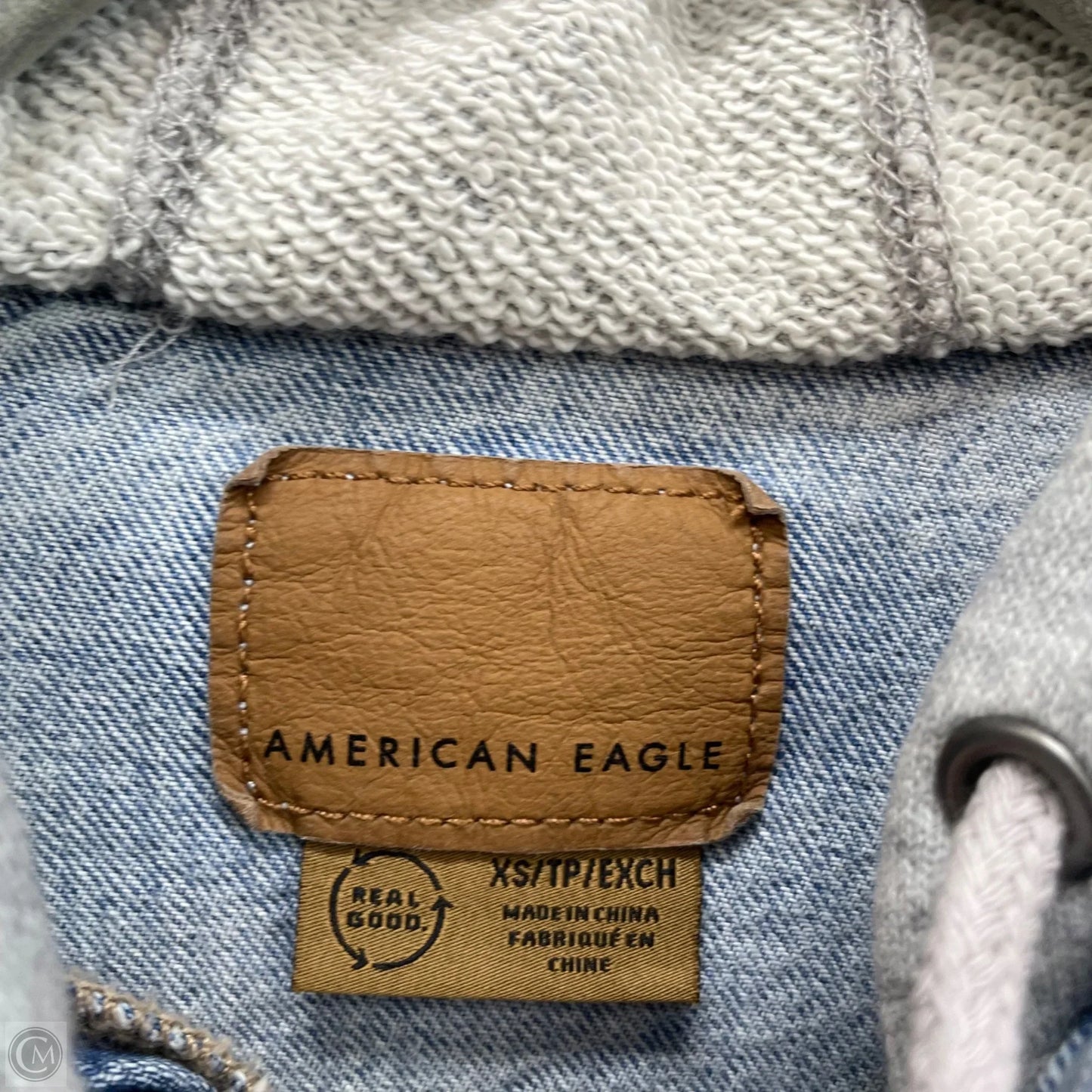 Jacket Denim By American Eagle In Blue Denim, Size: Xs