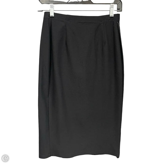 Skirt Midi By Eileen Fisher In Black, Size: Xxs