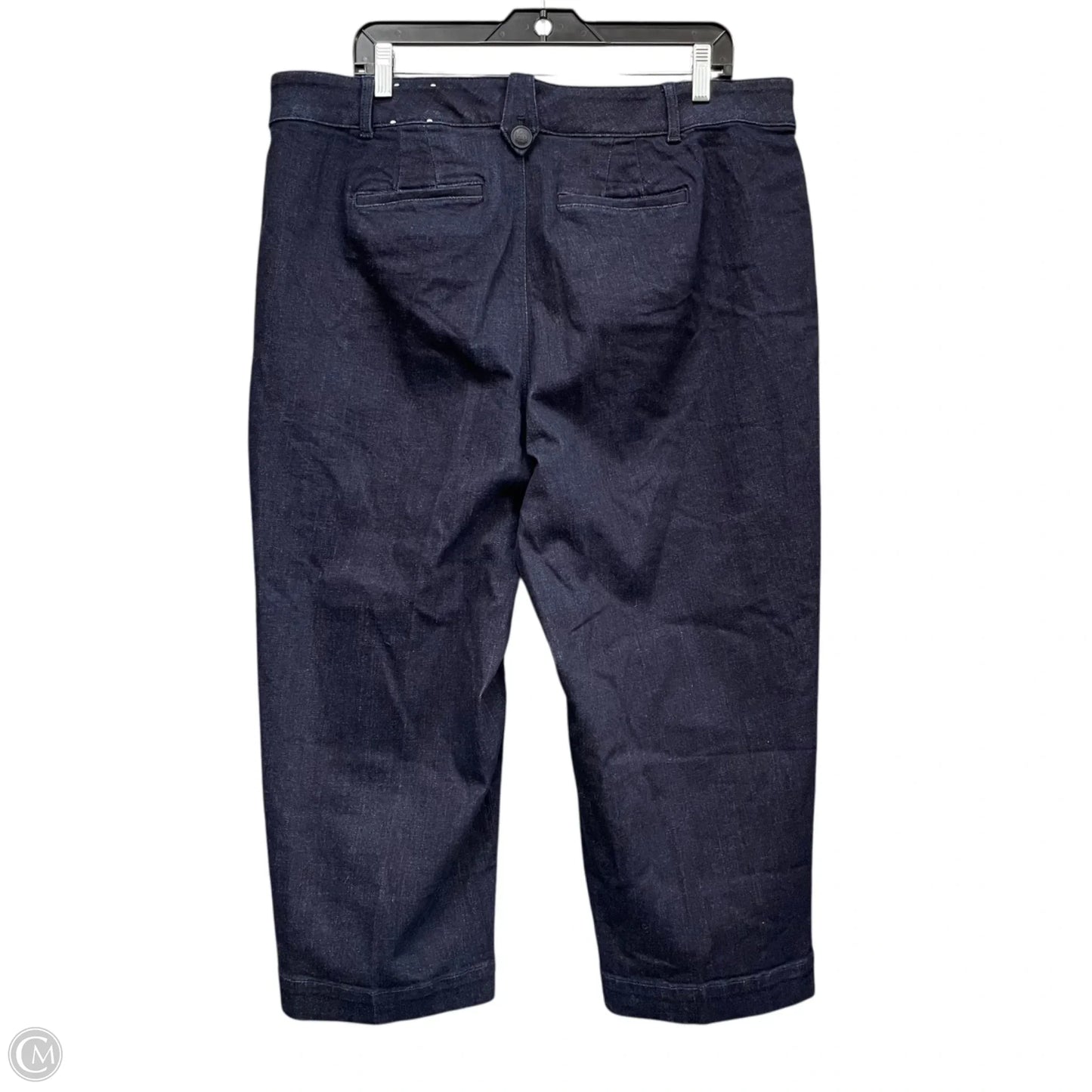 Jeans Straight By Talbots In Blue Denim, Size: 18