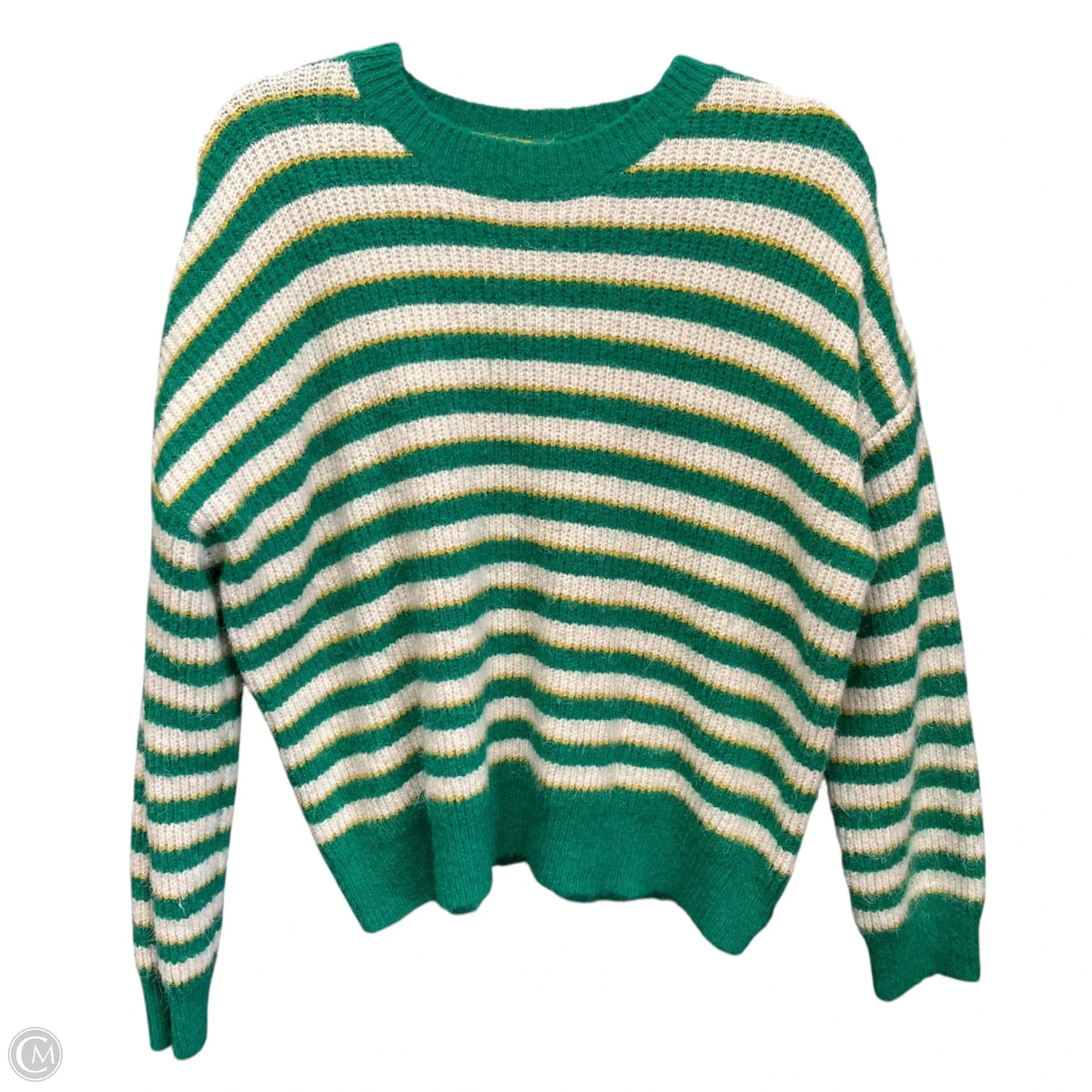 Sweater By Clothes Mentor In Green & Pink, Size: L