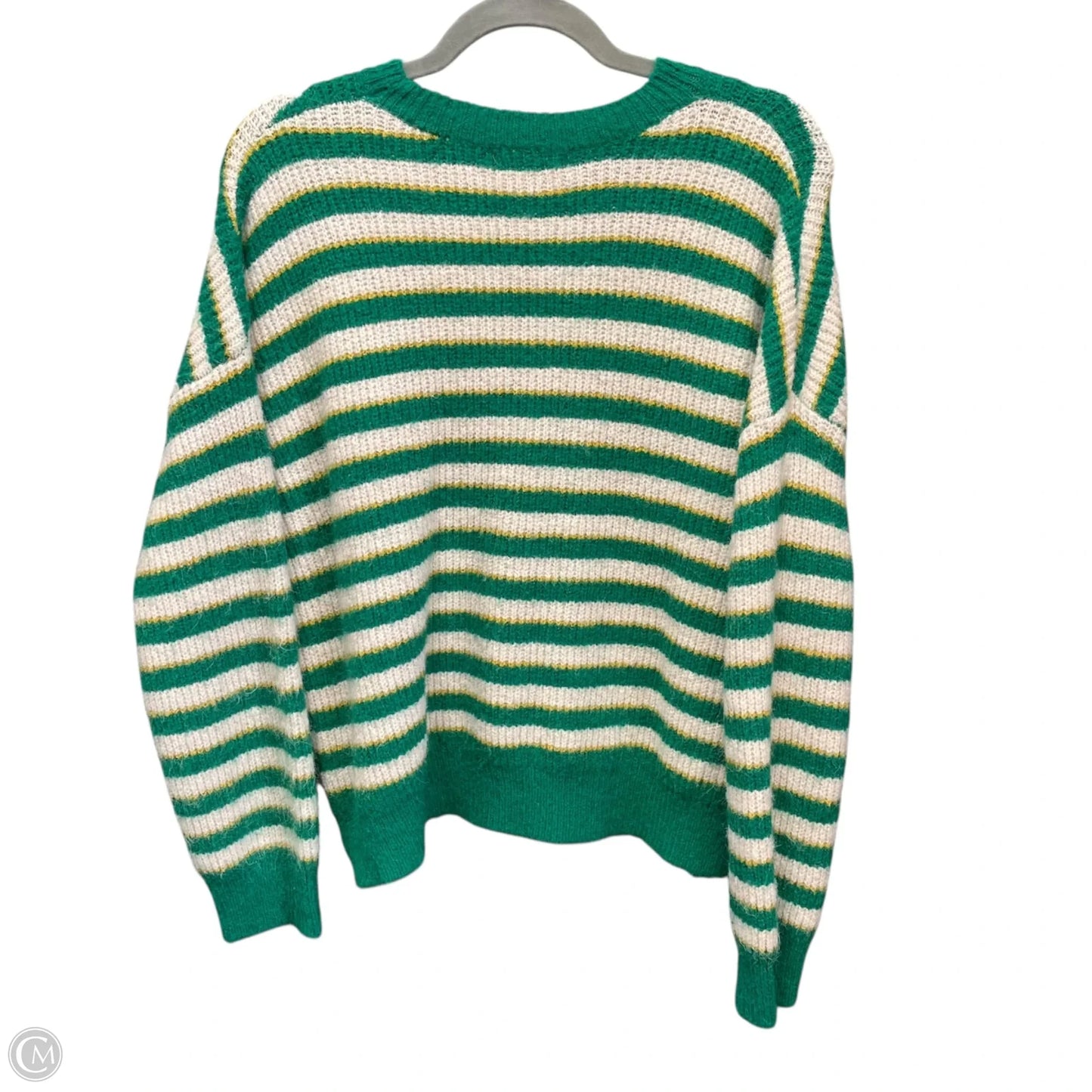 Sweater By Clothes Mentor In Green & Pink, Size: L
