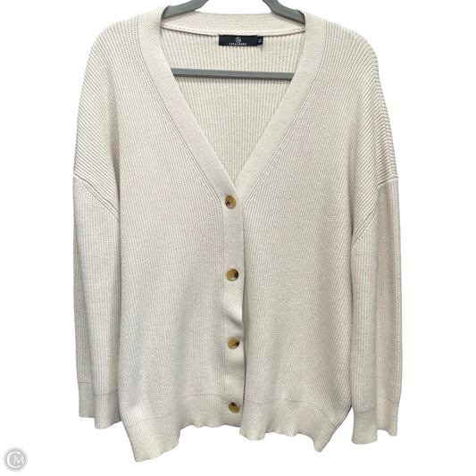 Sweater Cardigan By Lillusory In Beige, Size: Xl